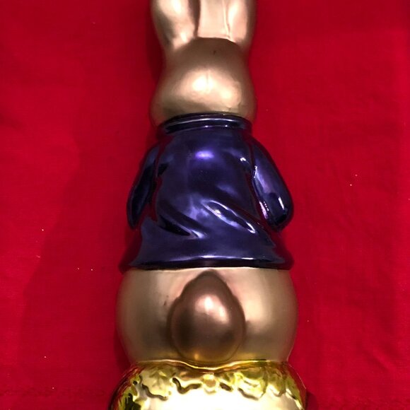 1980's Blown Glass Peter Rabbit Ornament - Picture 2 of 5